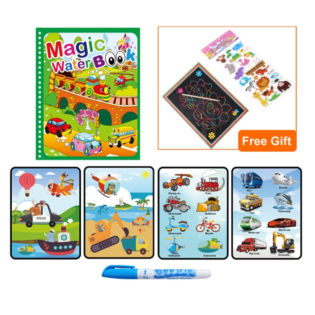 Magic Water Drawing Coloring Book Magic Water Drawing Coloring Book