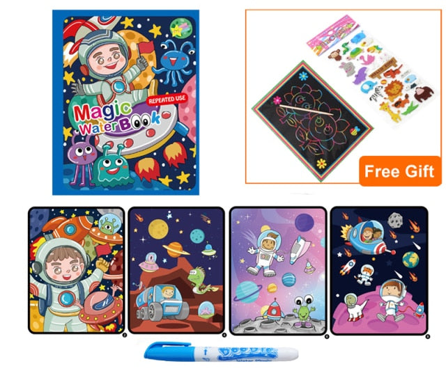 Magic Water Drawing Coloring Book Magic Water Drawing Coloring Book