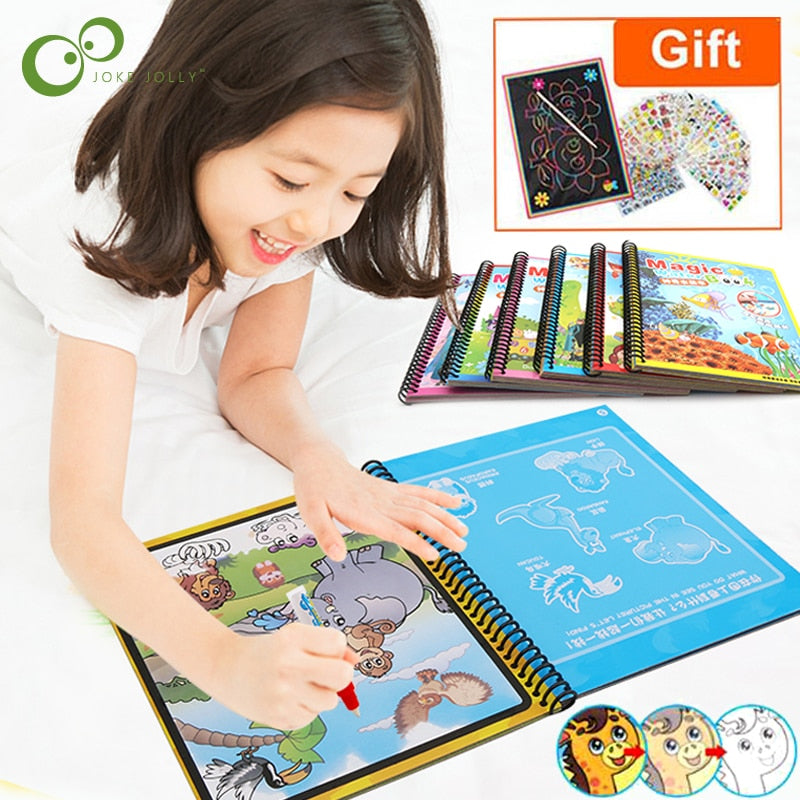 Magic Water Drawing Coloring Book Magic Water Drawing Coloring Book