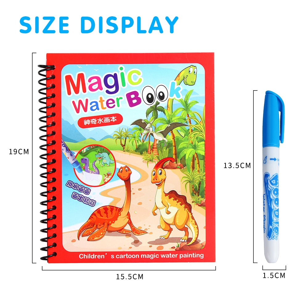 Magic Water Drawing Coloring Book Magic Water Drawing Coloring Book
