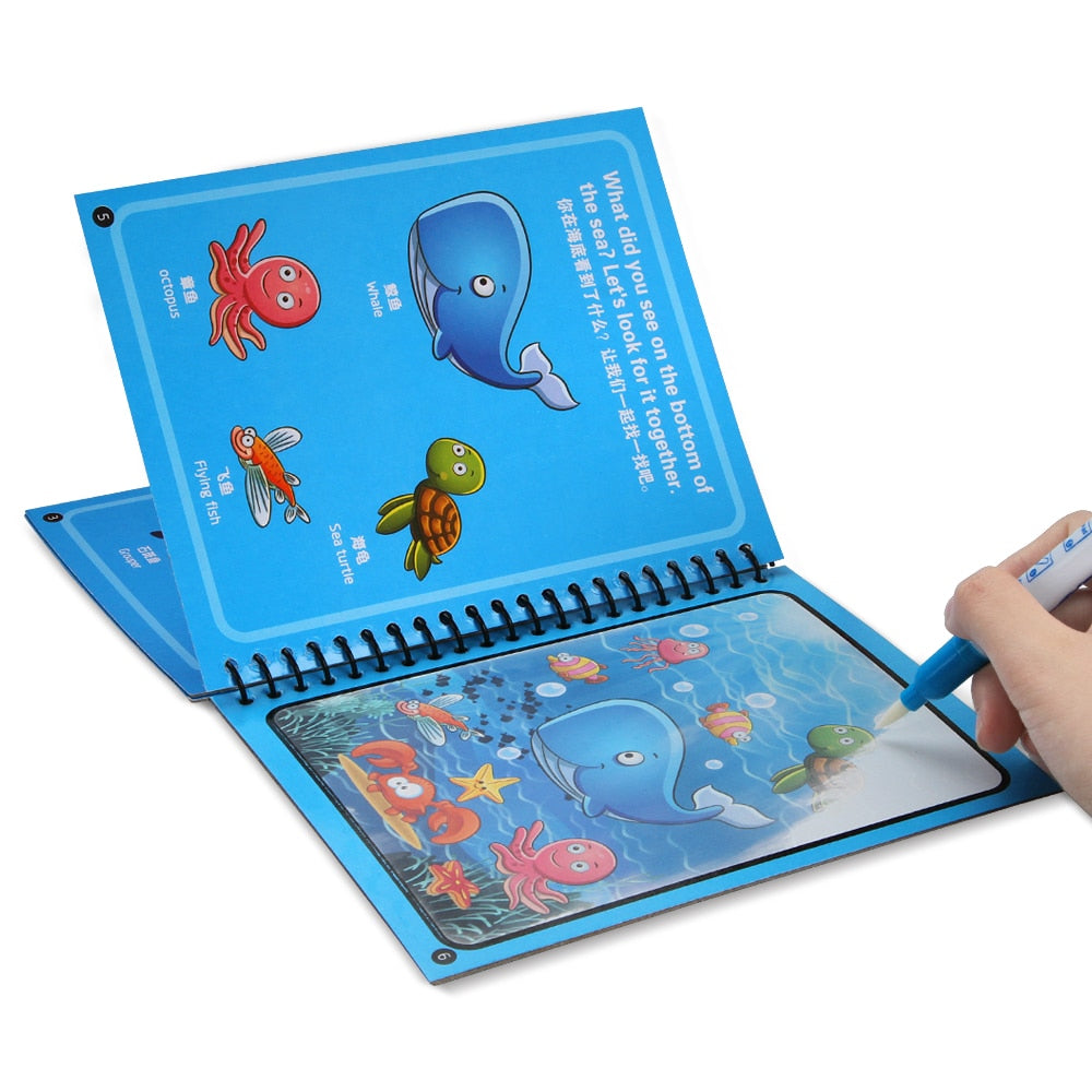 Magic Water Drawing Coloring Book Magic Water Drawing Coloring Book